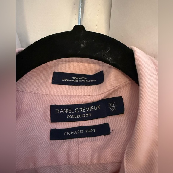 Daniel Cremieux Light Pink Richard Shirt 16 1/2- 34 100% cotton - Picture 4 of 6